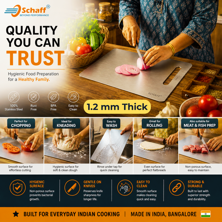 Schaff chopping board — multiple everyday uses