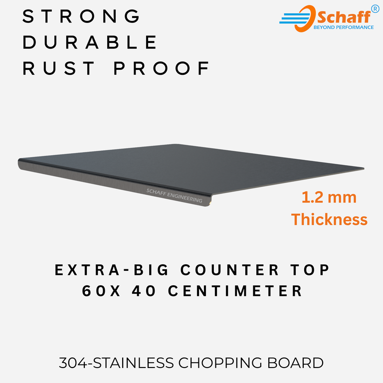 Schaff stainless steel chopping board, 60 x 40 cm
