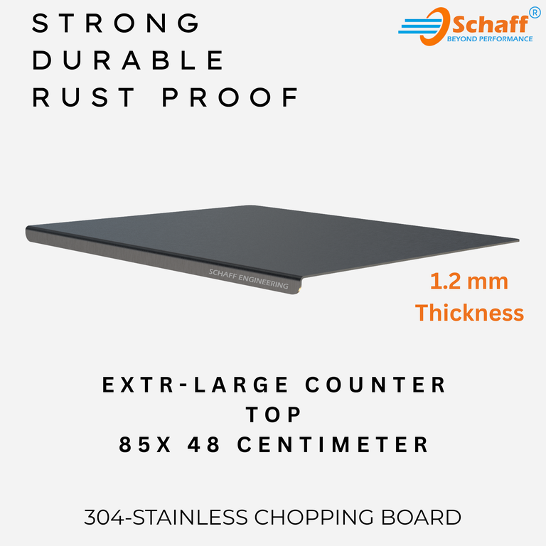 Schaff stainless steel chopping board, 85 x 48 cm